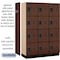 Salsbury Industries 4 Tier Designer Locker, 54"Wx76"Hx18"D, 12 Door, Mahogany 18-24368MAH - alternate 6